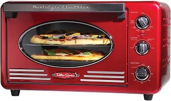 Nostalgia RTOV220RETRORED Retro 12-Slice Toaster Oven
